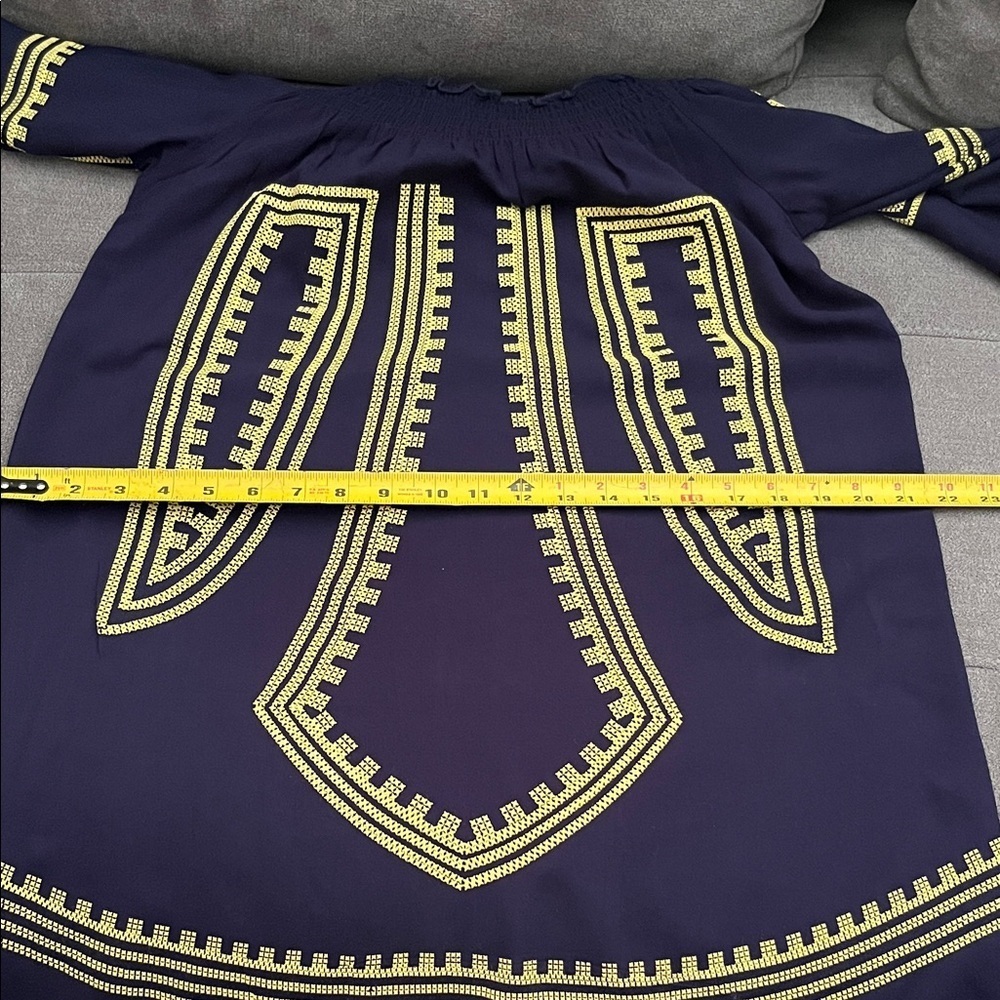 Chelsea & Violet Navy and Yellow Blouse - Picture 6 of 9